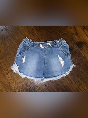 Hudson Jeans Blue Distressed Denim Shorts for Girls size M